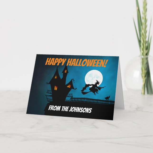 Tomt insida Halloween välkomstkort Kort (Framsida)
