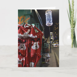 Tomt jul Sweaters London UK Street Vendor Kort