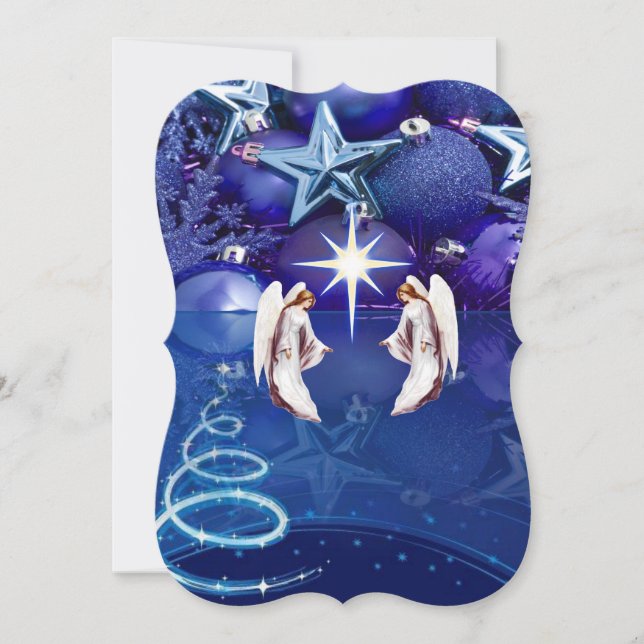 Tomt julhälsningskort, julgel kort (Framsida)