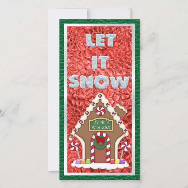 Tomt julklapp för julverksworkshop (Framsida)