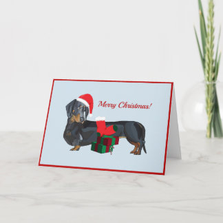 Tomt julkort för Dachshund Kort
