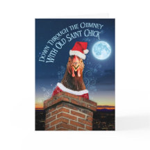 Tomt julkort - gammal Saint-Chick