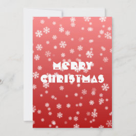 Tomt julkort i Snöflingor