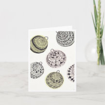 Tomt julkort - julbalkar