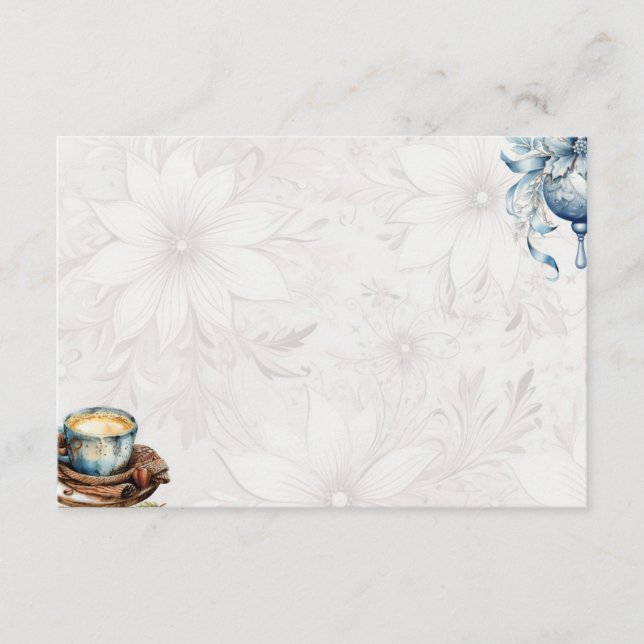 Tomt jullmorgonkort för grundläggande blanksteg tilläggskort (Framsida)