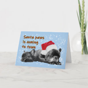 Tomt jultomte i fransken Santa tassar Kort