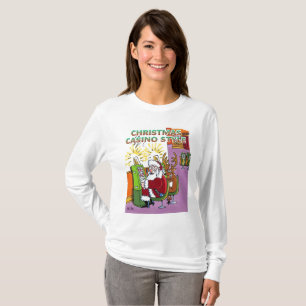 Tomt Kasino Stil-damvit, lång skjorta T Shirt