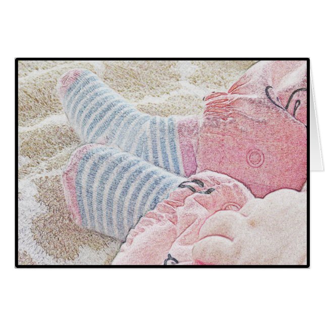 Tomt kort för baby (Framsidan Horizontal)