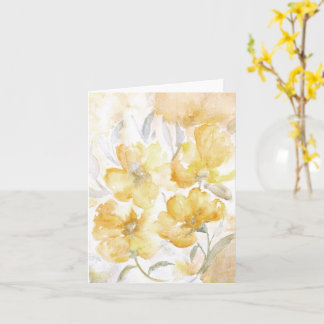 Tomt kort för Blommar för gult