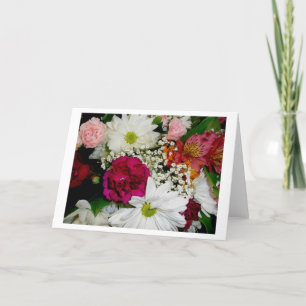 Tomt kort för blommigt
