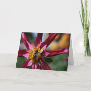 Tomt kort för Dahlia & för bi