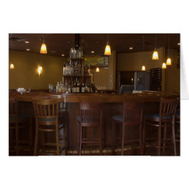 Tomt kort för elegant Pub