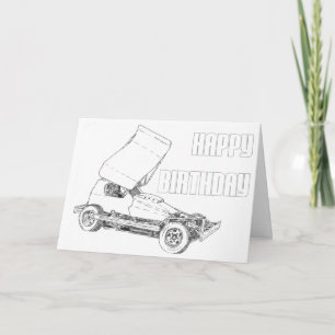 Tomt kort för födelsedag F1