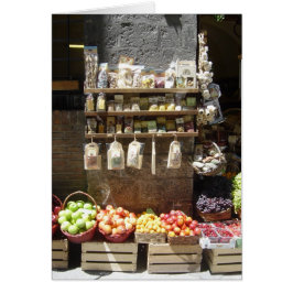 Tomt kort för fruktstativ