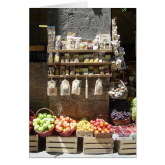 Tomt kort för fruktstativ