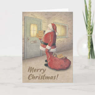 Tomt kort för god jul och Paket