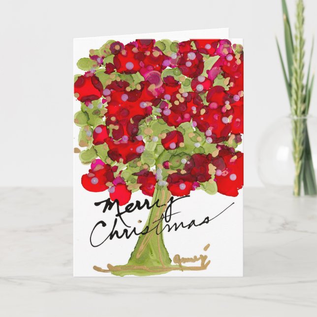 Tomt kort för god jul Träd (Framsida)