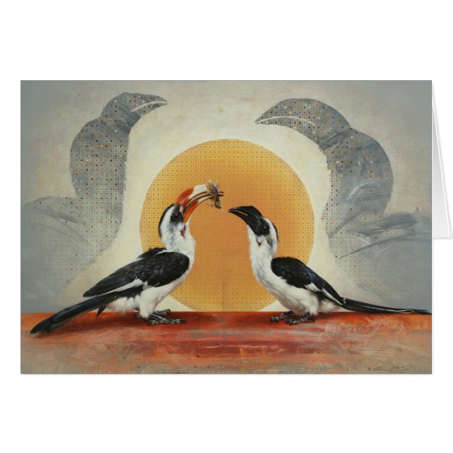 Tomt kort för Hornbill av Andrew Denman (Framsidan Horizontal)