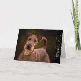 Tomt kort för irländsk terrier-blanketter