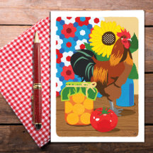 Tomt kort för Land Fair still Life Blank Card