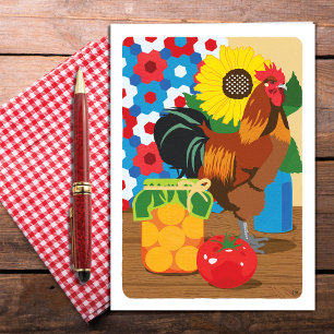 Tomt kort för Land Fair still Life Blank Card