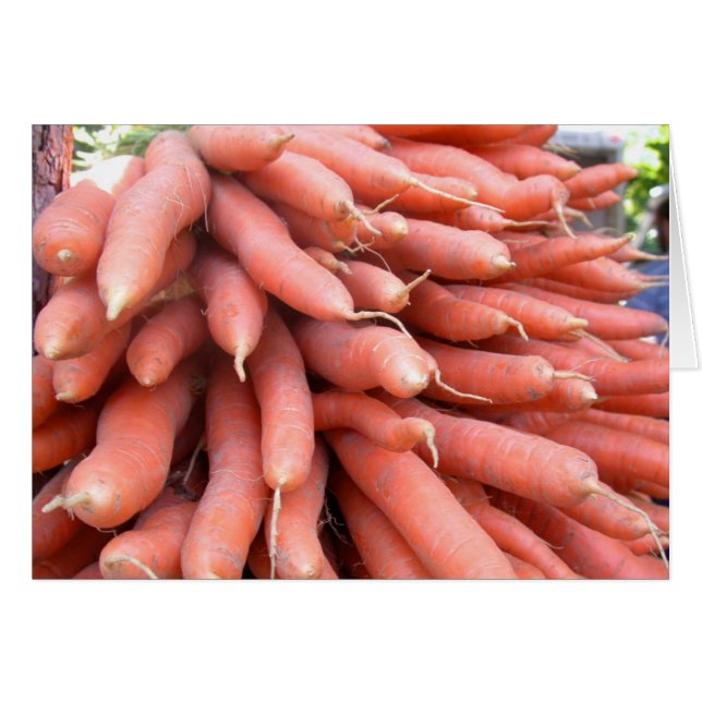 Tomt kort för morötter (Framsidan Horizontal)