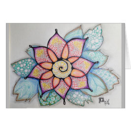 Tomt kort för original- konstteckning som är