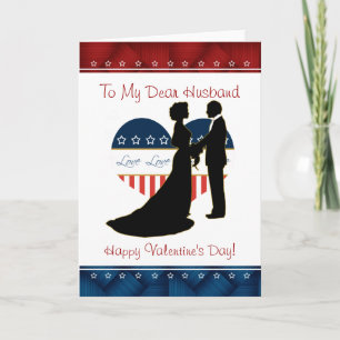 Tomt kort för patriotiska makevalentin dag