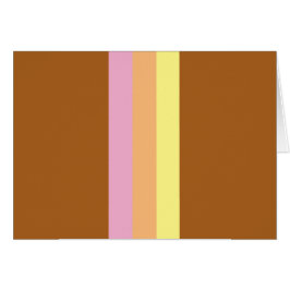 Tomt kort för Retro Rand (Orange Multi)