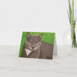 Tomt kort för Smokey katt