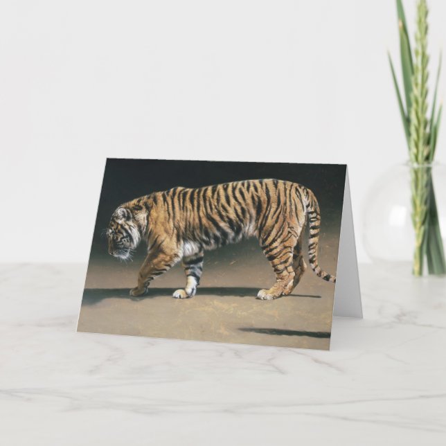 Tomt kort för tiger av Andrew Denman (Framsida)