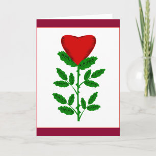 Tomt kort för valentinro