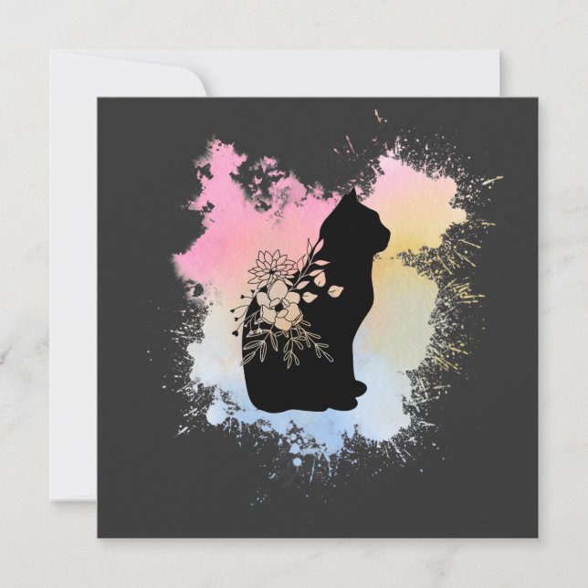 Tomt kort för vattenfärgskategori (Framsida)