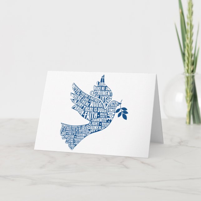 Tomt kort: Instrumenterar av fred (St Francis) Kort (Framsida)