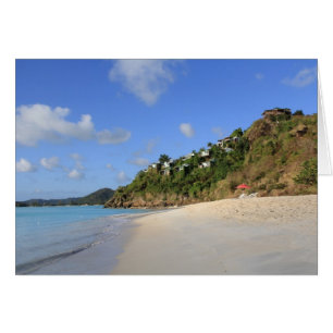 Tomt kort med bild av Beach i Antigua