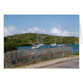 Tomt kort med bild av Nelsons Dockyard Antigua