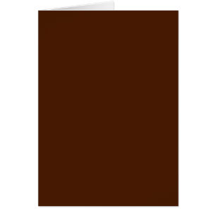 Tomt kort med choklad brun bakgrund
