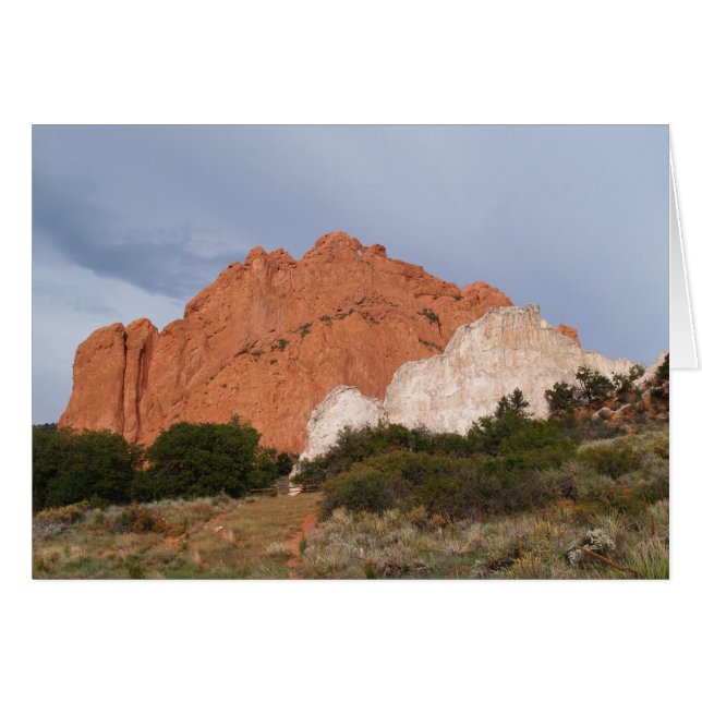 Tomt kort med Garden of the Gods-bilden (Framsidan Horizontal)