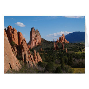 Tomt kort med Garden of the Gods-bilden