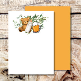 Tomt Lägg till eget bebis bryggs Inbjudningar