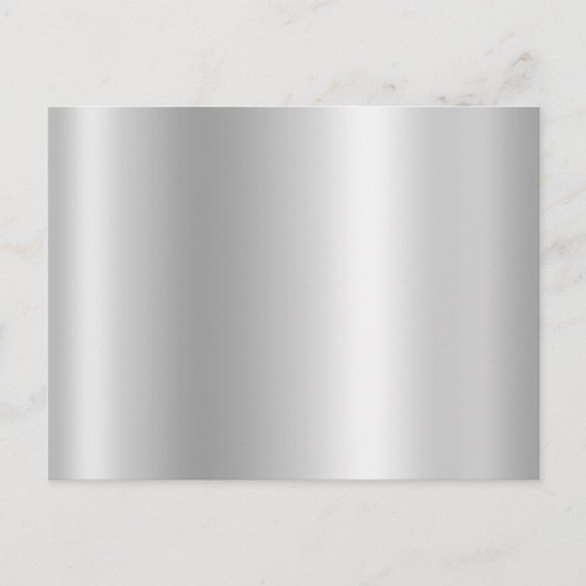 Tomt Ljust Silvergrått Foliegradient Vykort (Framsida)