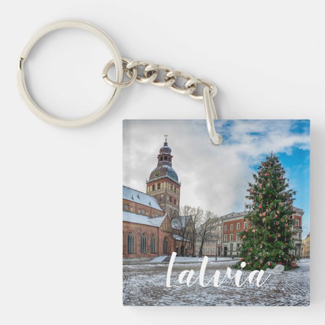 Tomt med Julgran i Riga (Framsidan)