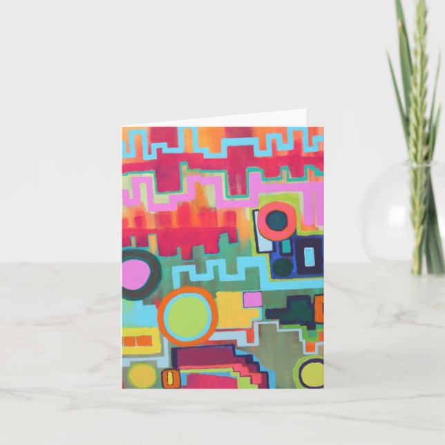 Tomt metropolis-anteckningskort kort (Framsida)