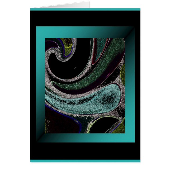 Tomt - midnatt Aquaglöd OBS Kort (Framsidan)