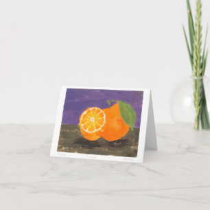 Tomt monotypskort för Orangar Kort