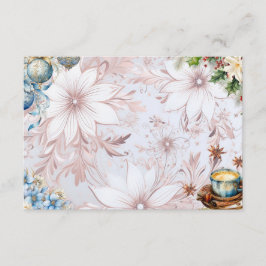 Tomt mottagningskort för julmorgon tilläggskort