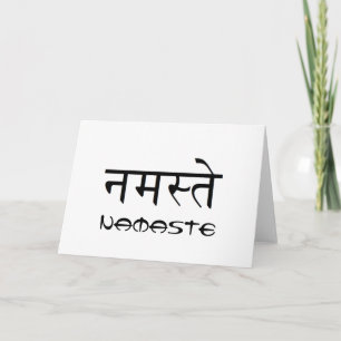Tomt Namaste hälsningkort Kort