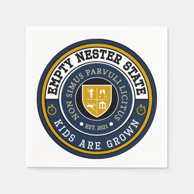 Tomt Nester-tillstånd - barn odlas - blöjor Pappersservett (Framsidan)