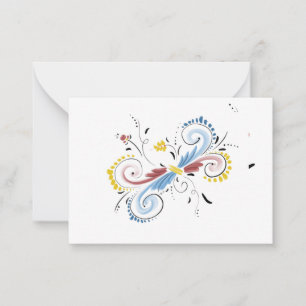 Tomt notecard anteckningskort