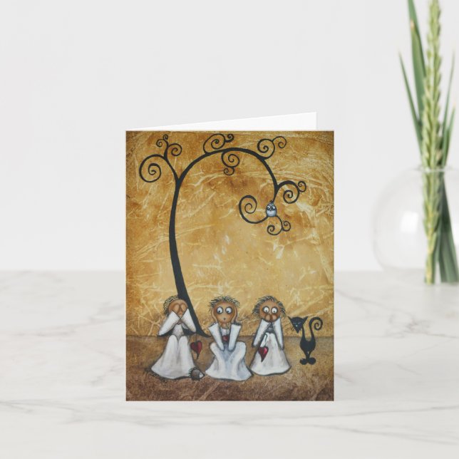 Tomt notera det nyckfulla kortet ingen ond kort (Framsida)